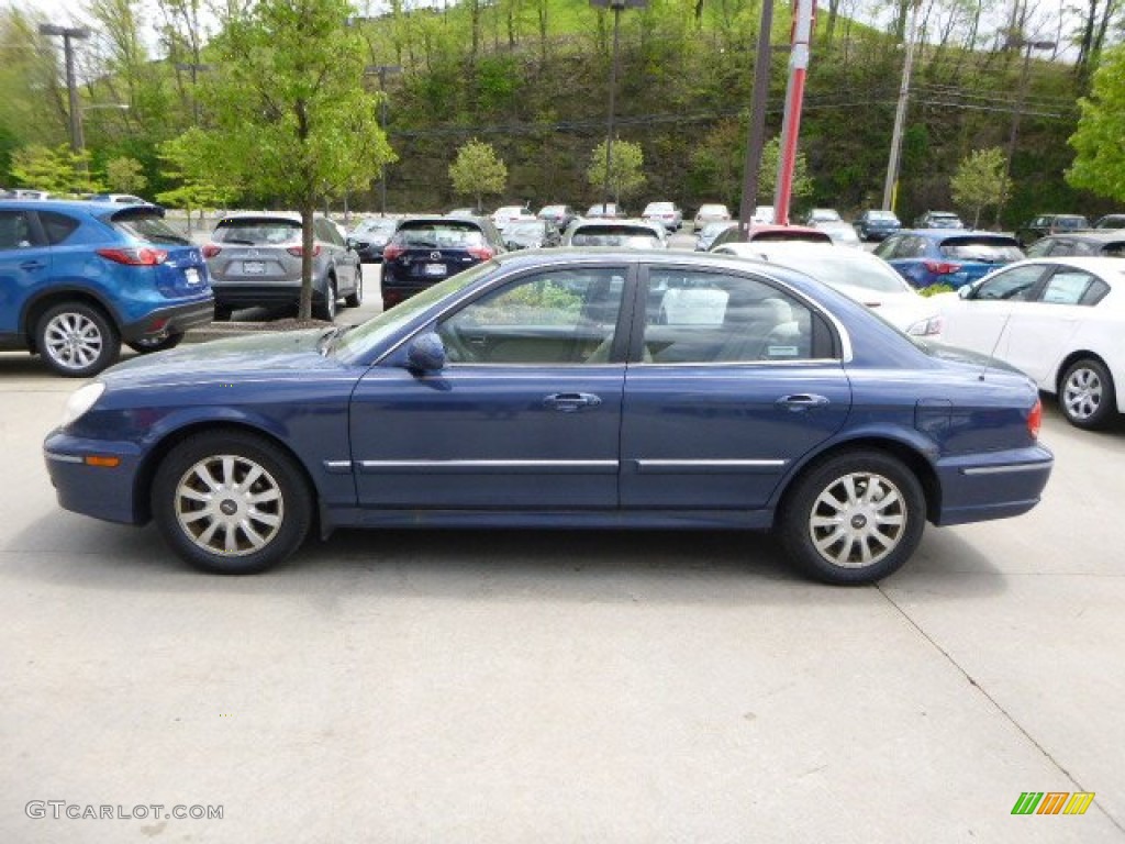 2005 Sonata GLS V6 - Ardor Blue / Beige photo #6