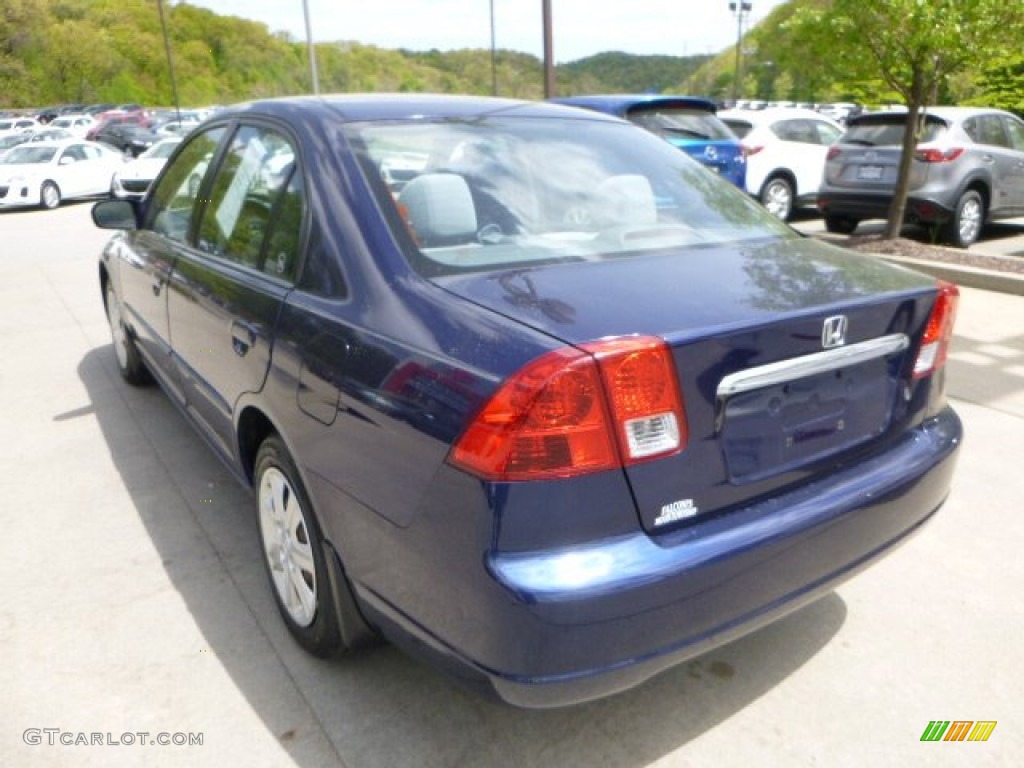 2003 Civic EX Sedan - Eternal Blue Pearl / Gray photo #5