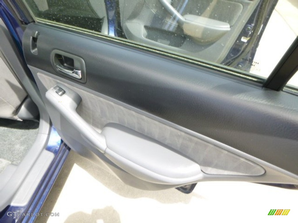 2003 Civic EX Sedan - Eternal Blue Pearl / Gray photo #14