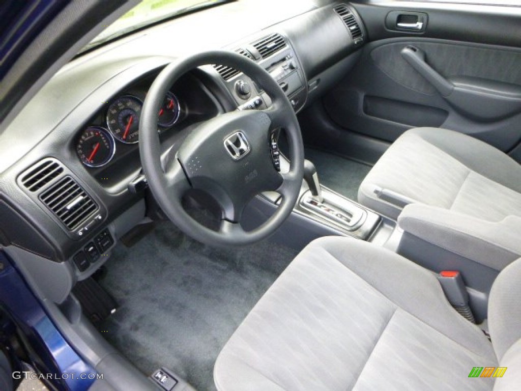 Gray Interior 2003 Honda Civic EX Sedan Photo #80689433