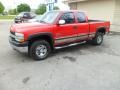 2002 Victory Red Chevrolet Silverado 2500 LS Extended Cab 4x4  photo #9