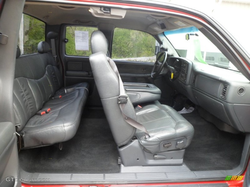 Graphite Interior 2002 Chevrolet Silverado 2500 LS Extended Cab 4x4 Photo #80690219