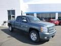 2010 Blue Granite Metallic Chevrolet Silverado 1500 LT Extended Cab 4x4  photo #1