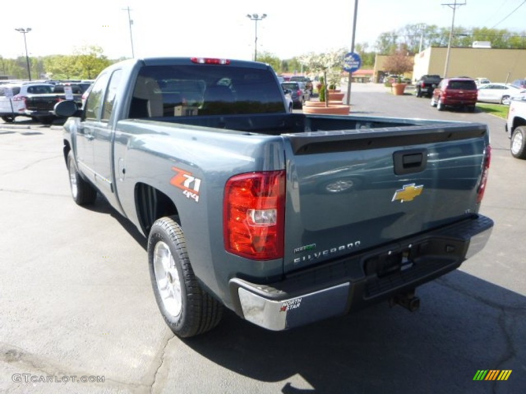 2010 Silverado 1500 LT Extended Cab 4x4 - Blue Granite Metallic / Ebony photo #5