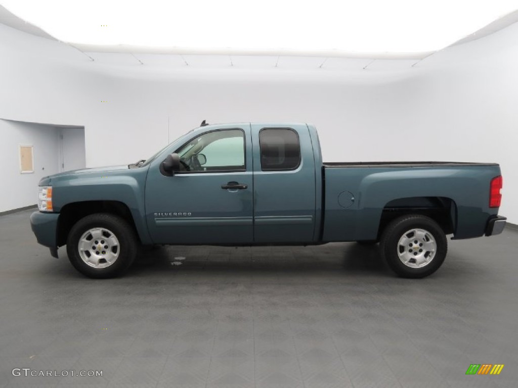 Blue Granite Metallic 2011 Chevrolet Silverado 1500 LT Extended Cab Exterior Photo #80691177