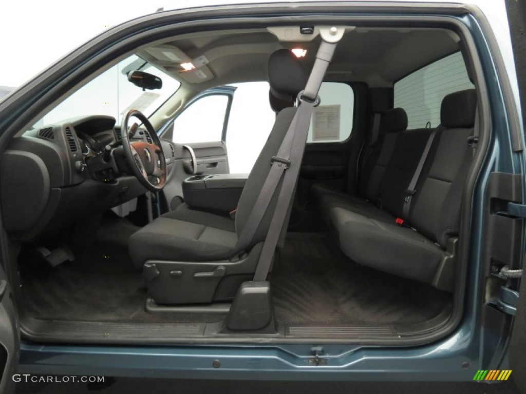 Ebony Interior 2011 Chevrolet Silverado 1500 LT Extended Cab Photo #80691267
