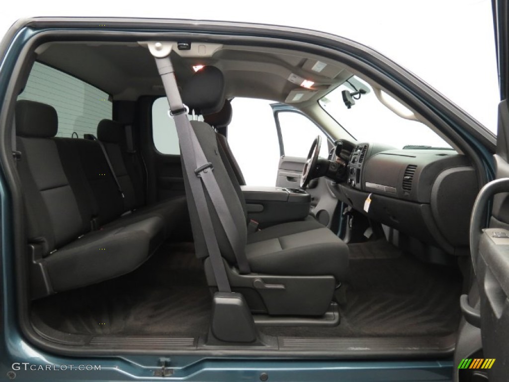 Ebony Interior 2011 Chevrolet Silverado 1500 LT Extended Cab Photo #80691334