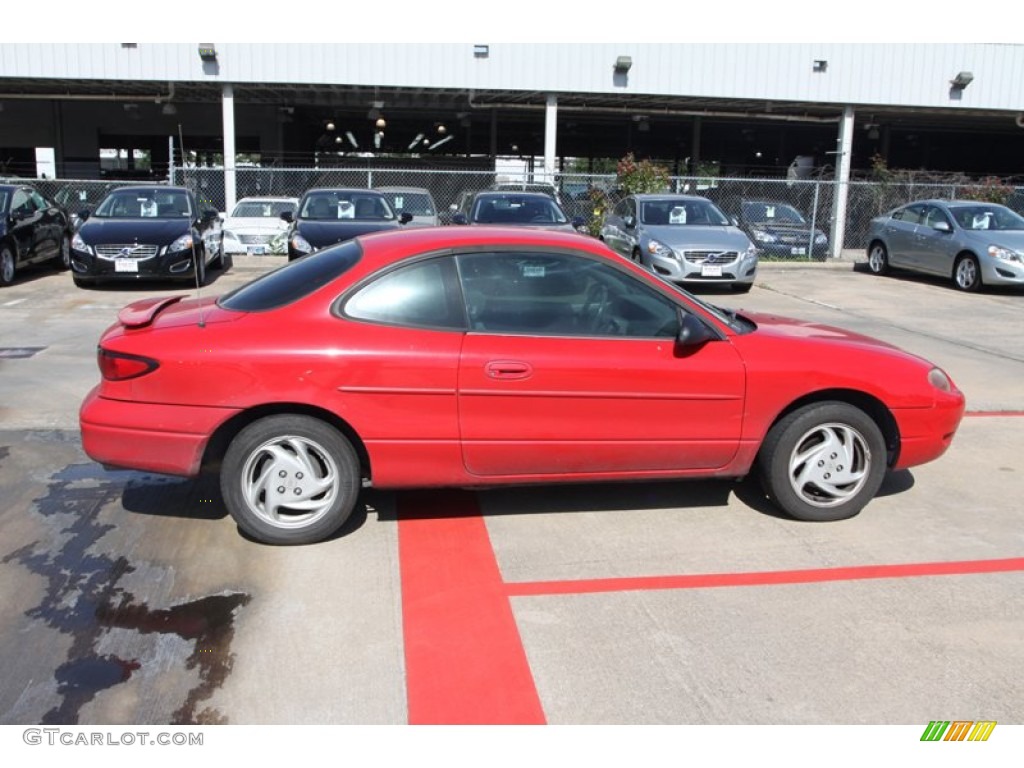 1998 Escort ZX2 Coupe - Vermillion Red / Gray photo #8