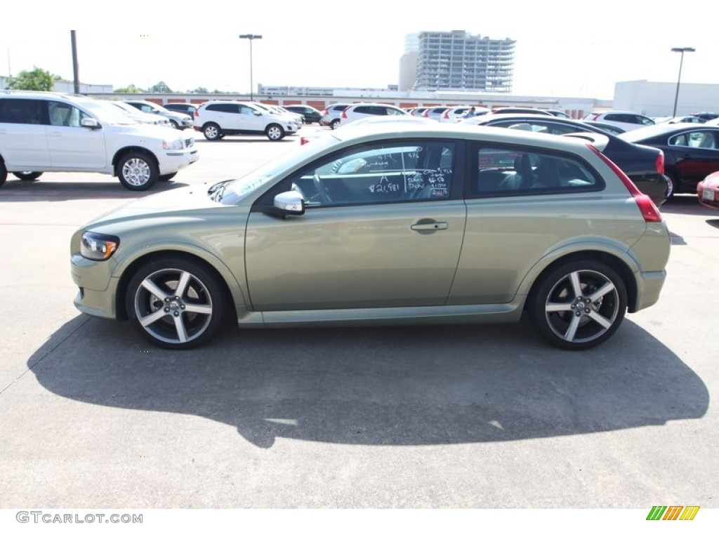2010 C30 T5 R-Design - Gecko Green Metallic / R Design Off Black photo #4