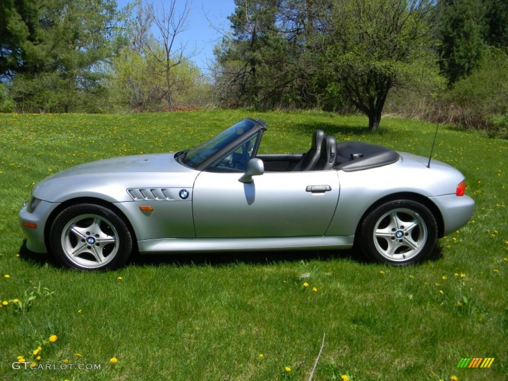 Arctic Silver Metallic 1996 BMW Z3 1.9 Roadster Exterior Photo #80692822