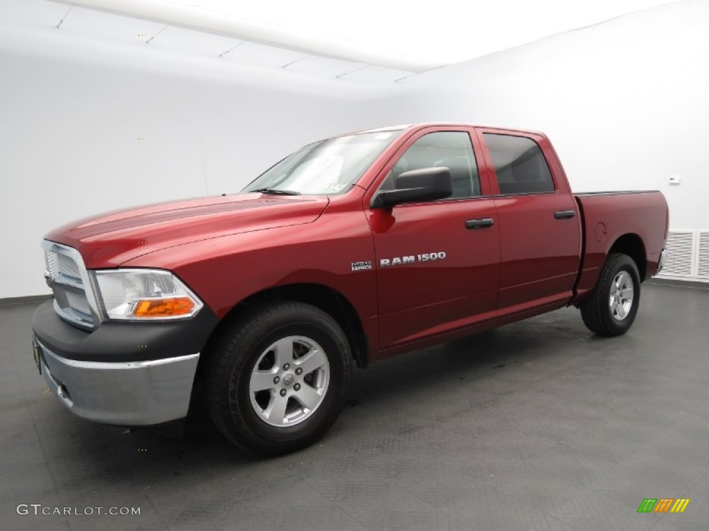 Deep Cherry Red Crystal Pearl 2011 Dodge Ram 1500 ST Crew Cab Exterior Photo #80692985