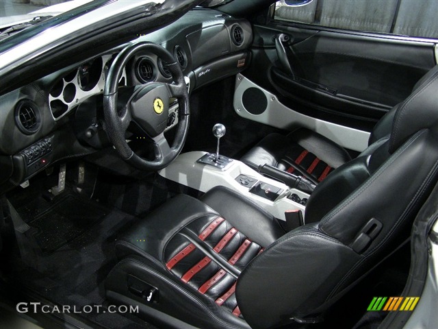 Black Interior 2001 Ferrari 360 Spider Photo #80694