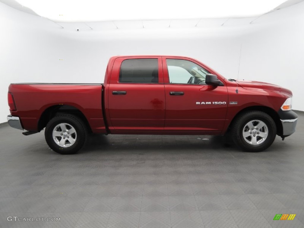 2011 Ram 1500 ST Crew Cab - Deep Cherry Red Crystal Pearl / Dark Slate Gray/Medium Graystone photo #4