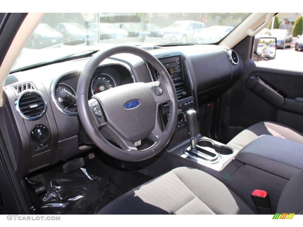 Black Interior 2010 Ford Explorer XLT 4x4 Photo #80694828