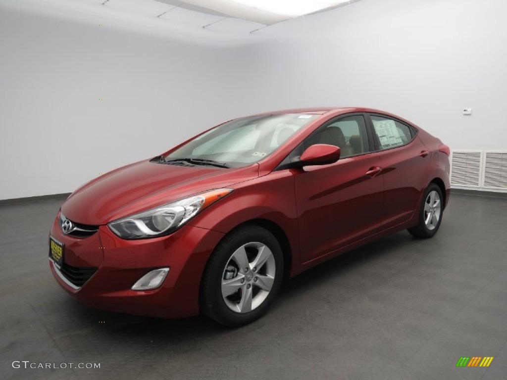 2013 Elantra GLS - Sparkling Ruby / Beige photo #1