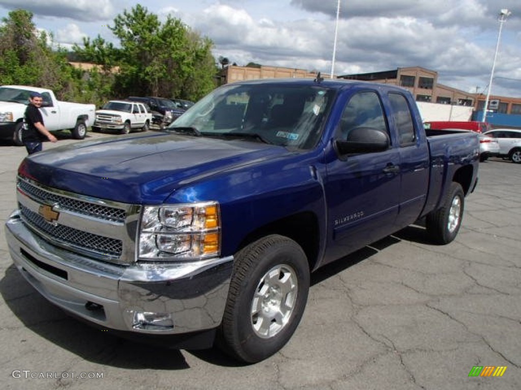 2013 Silverado 1500 LT Extended Cab 4x4 - Blue Ray Metallic / Ebony photo #4