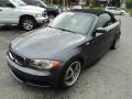 2008 Sparkling Graphite Metallic BMW 1 Series 135i Convertible  photo #2