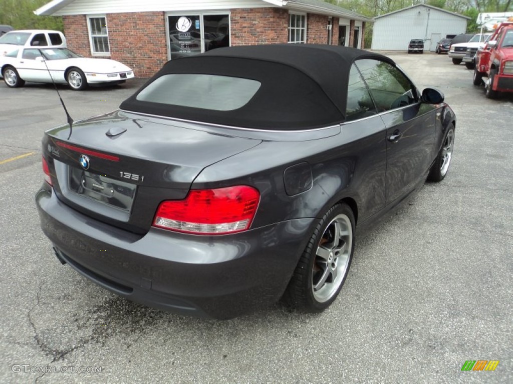 2008 1 Series 135i Convertible - Sparkling Graphite Metallic / Savanna Beige photo #3