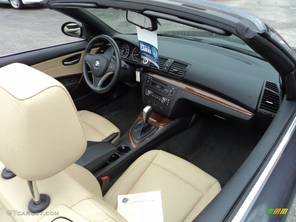 2008 1 Series 135i Convertible - Sparkling Graphite Metallic / Savanna Beige photo #6