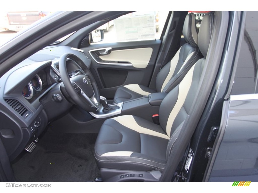 R Design Off Black/Beige Inlay Interior 2013 Volvo XC60 T6 AWD R-Design Photo #80696365