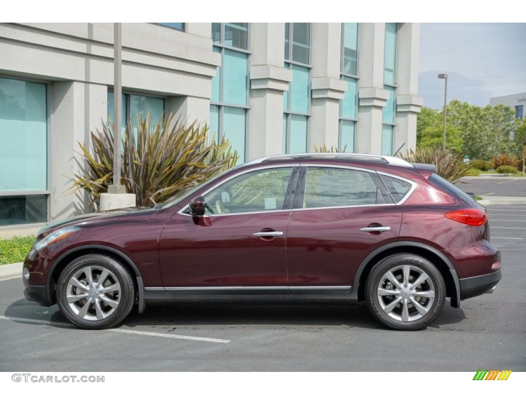 Midnight Garnet 2012 Infiniti EX 35 Journey Exterior Photo #80697074