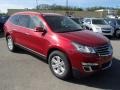 2013 Crystal Red Tintcoat Chevrolet Traverse LT AWD  photo #2