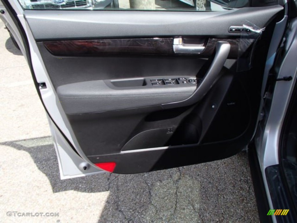 2014 Kia Sorento EX V6 AWD Black Door Panel Photo #80697437