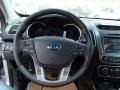 Black 2014 Kia Sorento EX V6 AWD Steering Wheel