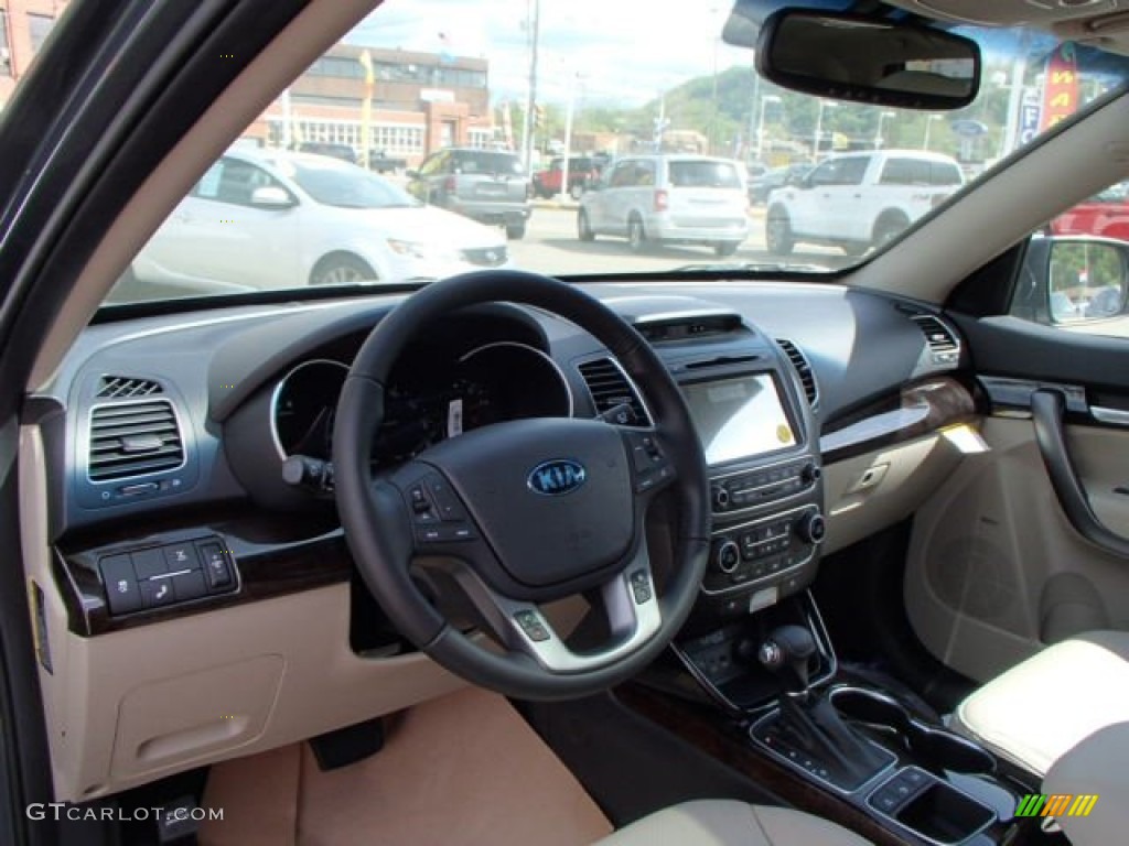 Beige Interior 2014 Kia Sorento EX V6 AWD Photo #80697850