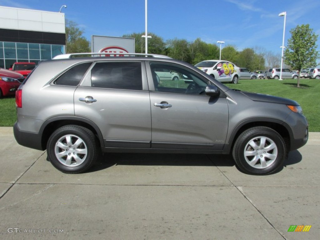 Titanium Silver 2011 Kia Sorento LX AWD Exterior Photo #80698529