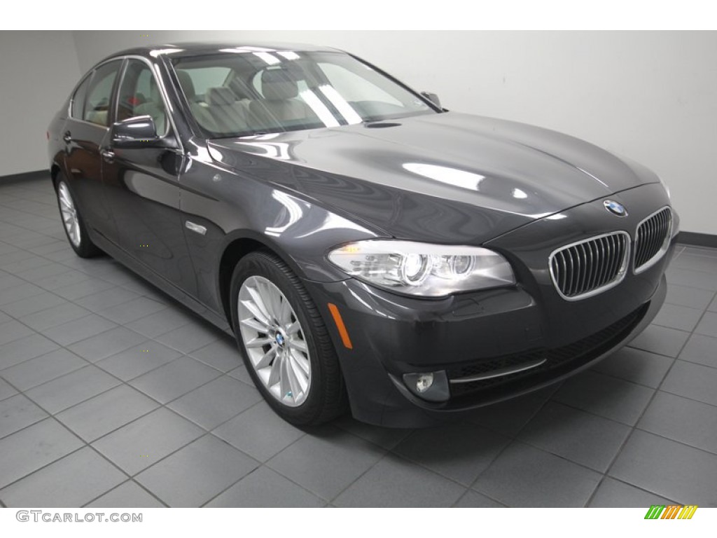Dark Graphite Metallic 2011 BMW 5 Series 535i Sedan Exterior Photo #80698988