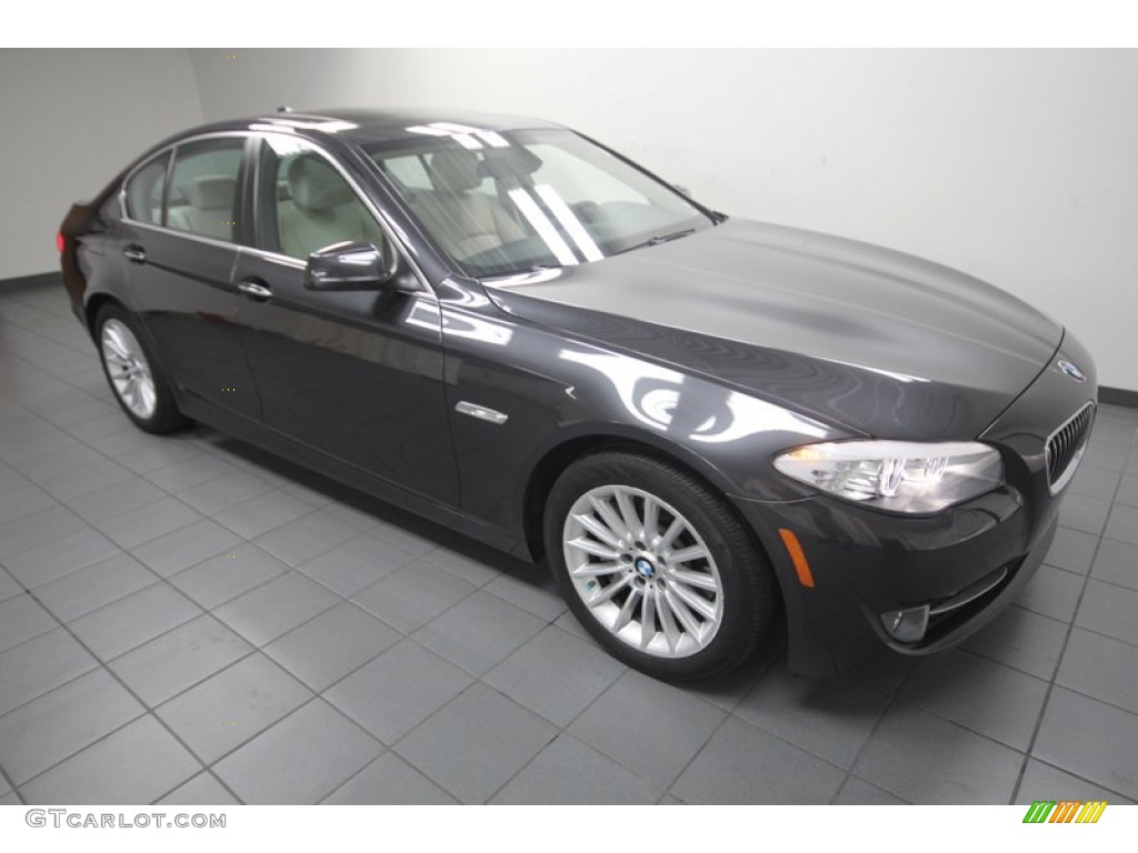 Dark Graphite Metallic 2011 BMW 5 Series 535i Sedan Exterior Photo #80699150