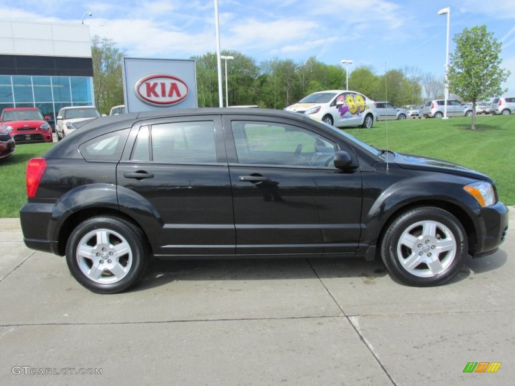 Brilliant Black Crystal Pearl 2008 Dodge Caliber SE Exterior Photo #80699736