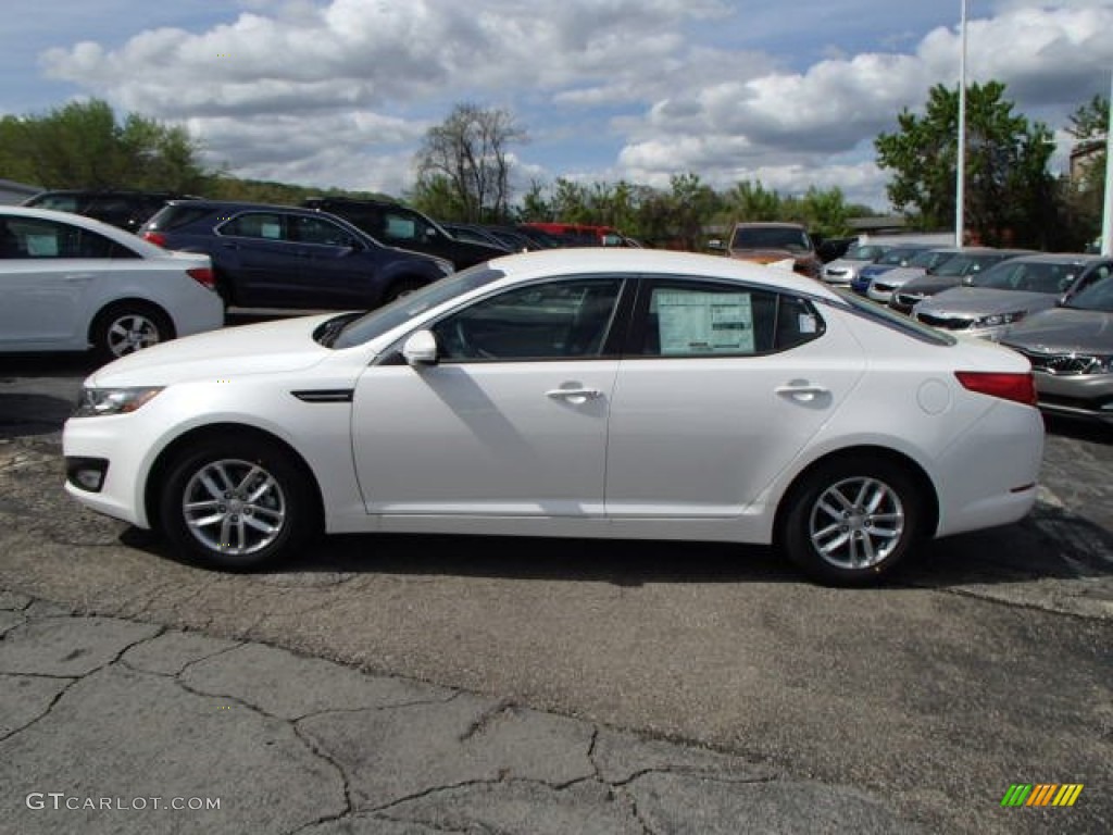 2013 Optima LX - Snow White Pearl / Beige photo #5