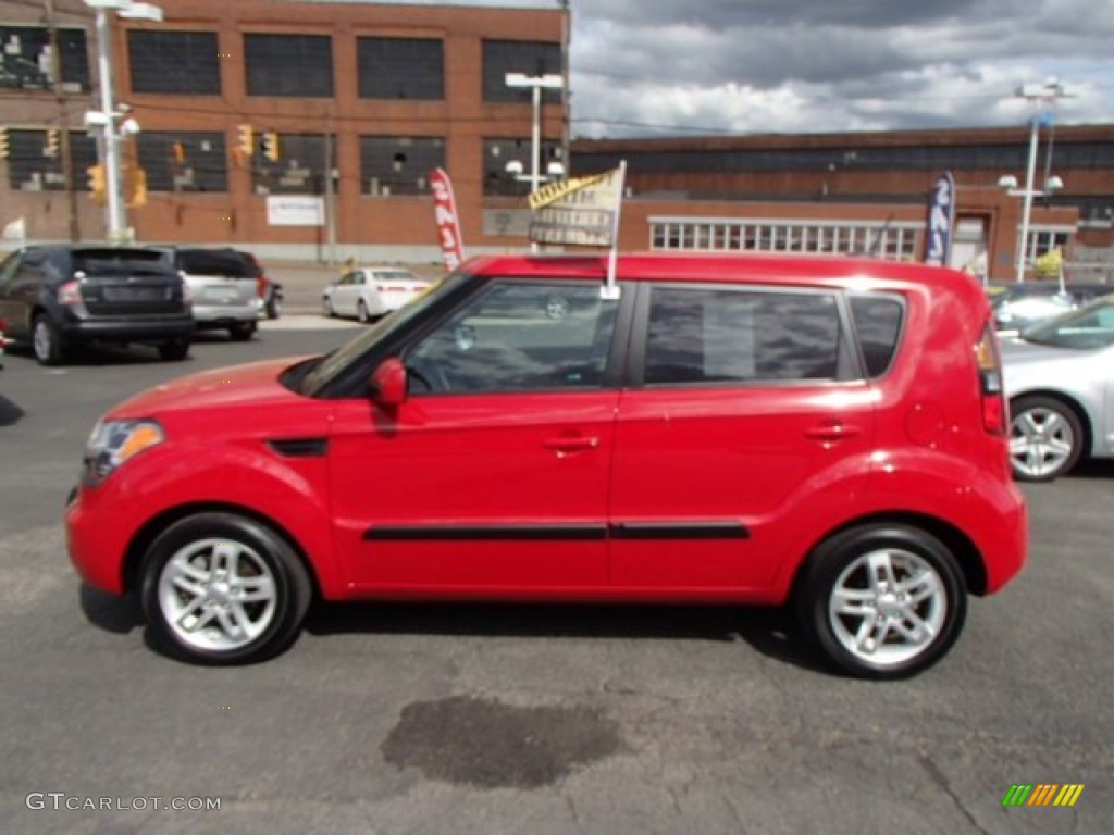 Molten Red 2011 Kia Soul + Exterior Photo #80700823