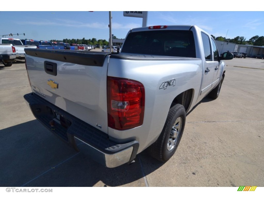 2011 Silverado 1500 LS Crew Cab 4x4 - Sheer Silver Metallic / Dark Titanium photo #5