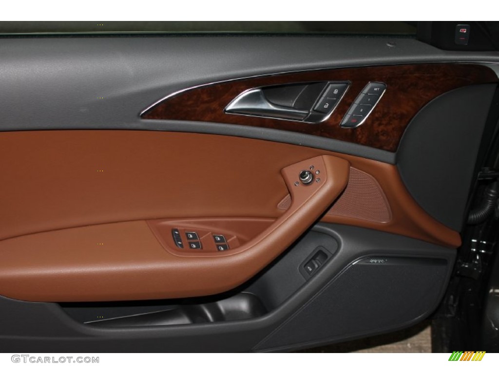 2013 A6 3.0T quattro Sedan - Oolong Gray Metallic / Nougat Brown photo #10