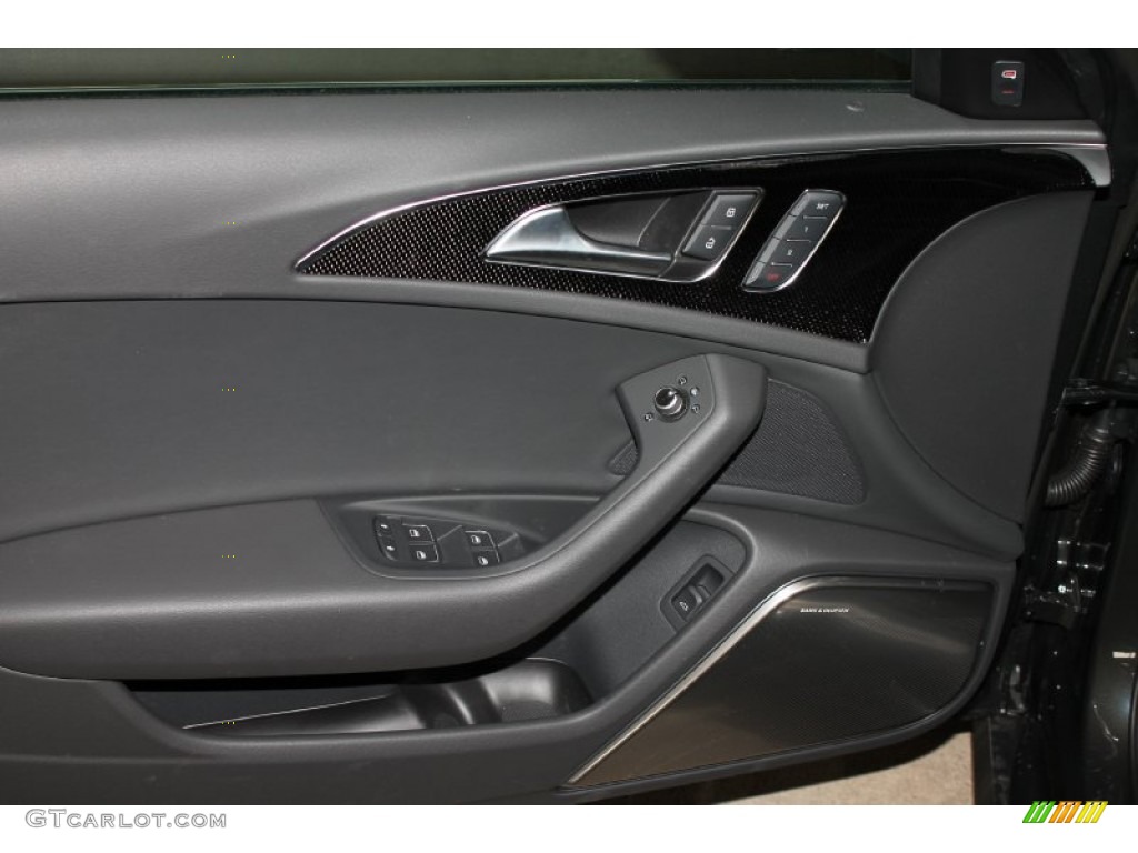 2013 Audi S6 4.0 TFSI quattro Sedan Black Door Panel Photo #80702663