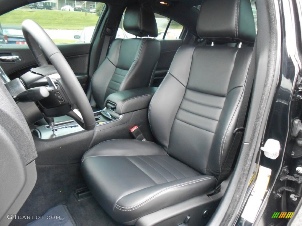 Black Interior 2013 Dodge Charger R/T Road & Track Photo #80703110