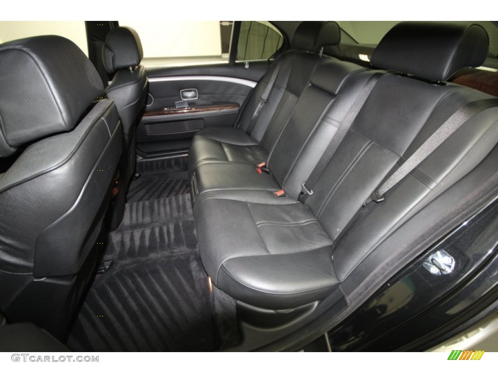2008 BMW 7 Series 750Li Sedan Rear Seat Photo #80703494