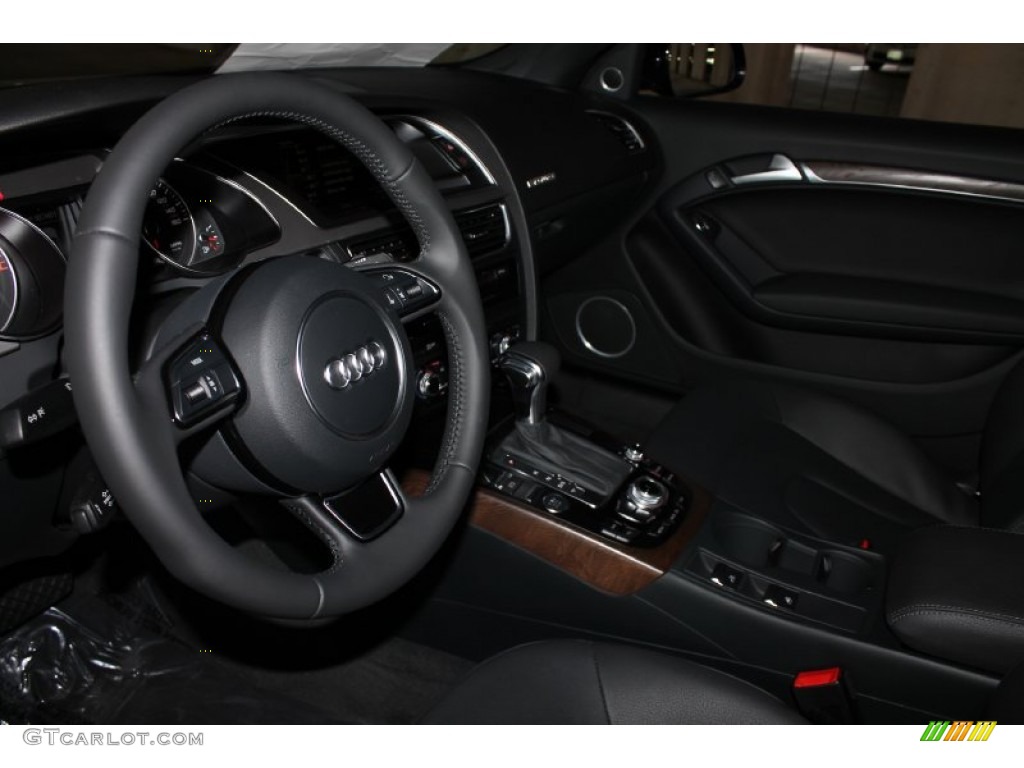 2013 A5 2.0T quattro Cabriolet - Phantom Black Pearl Effect / Black photo #16