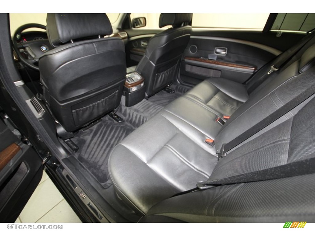 2008 BMW 7 Series 750Li Sedan Rear Seat Photo #80703882
