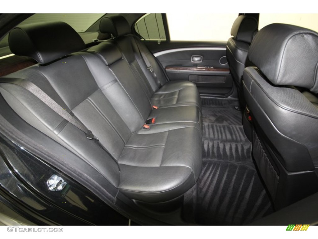 2008 BMW 7 Series 750Li Sedan Rear Seat Photo #80704215