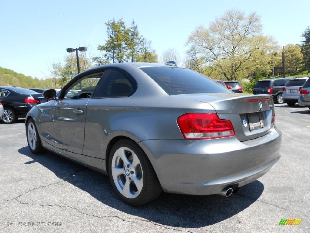2012 1 Series 128i Coupe - Space Grey Metallic / Black photo #5