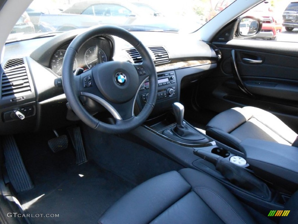 2012 1 Series 128i Coupe - Space Grey Metallic / Black photo #9