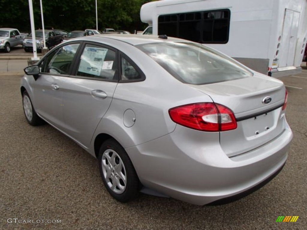 2013 Fiesta S Sedan - Ingot Silver / Charcoal Black/Light Stone photo #6