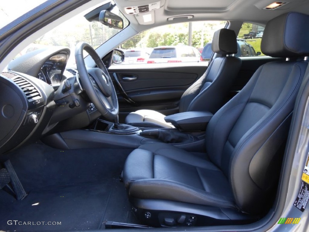 2012 1 Series 128i Coupe - Space Grey Metallic / Black photo #10