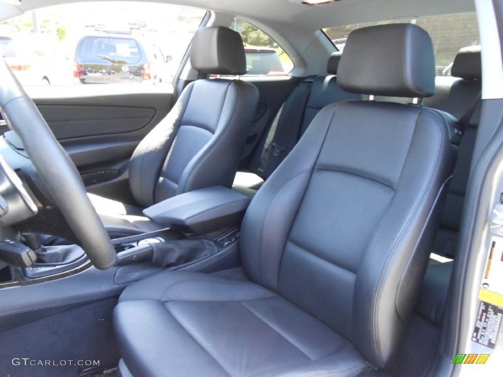 2012 1 Series 128i Coupe - Space Grey Metallic / Black photo #11