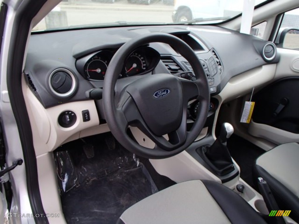 2013 Fiesta S Sedan - Ingot Silver / Charcoal Black/Light Stone photo #10