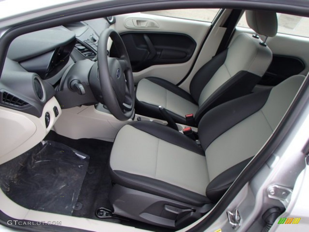 2013 Fiesta S Sedan - Ingot Silver / Charcoal Black/Light Stone photo #11